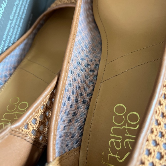 Franco Sarto Talina tan Wedge Pump shoes -NWT - Picture 11 of 11